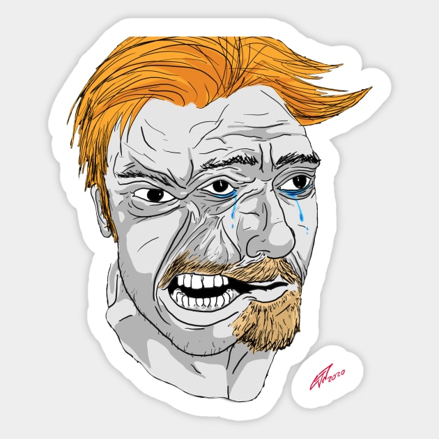 Sorrow and Rage Sticker by Corey Has Issues